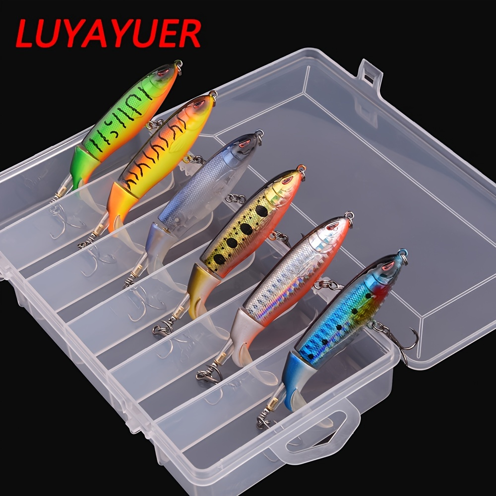 1pcs 8cm / 9.3cm Whopper Plopper Topwater Fishing Lures Artificial Hard Bait  with Soft Rotating Tail Bass Pike Fishing Tackle - AliExpress