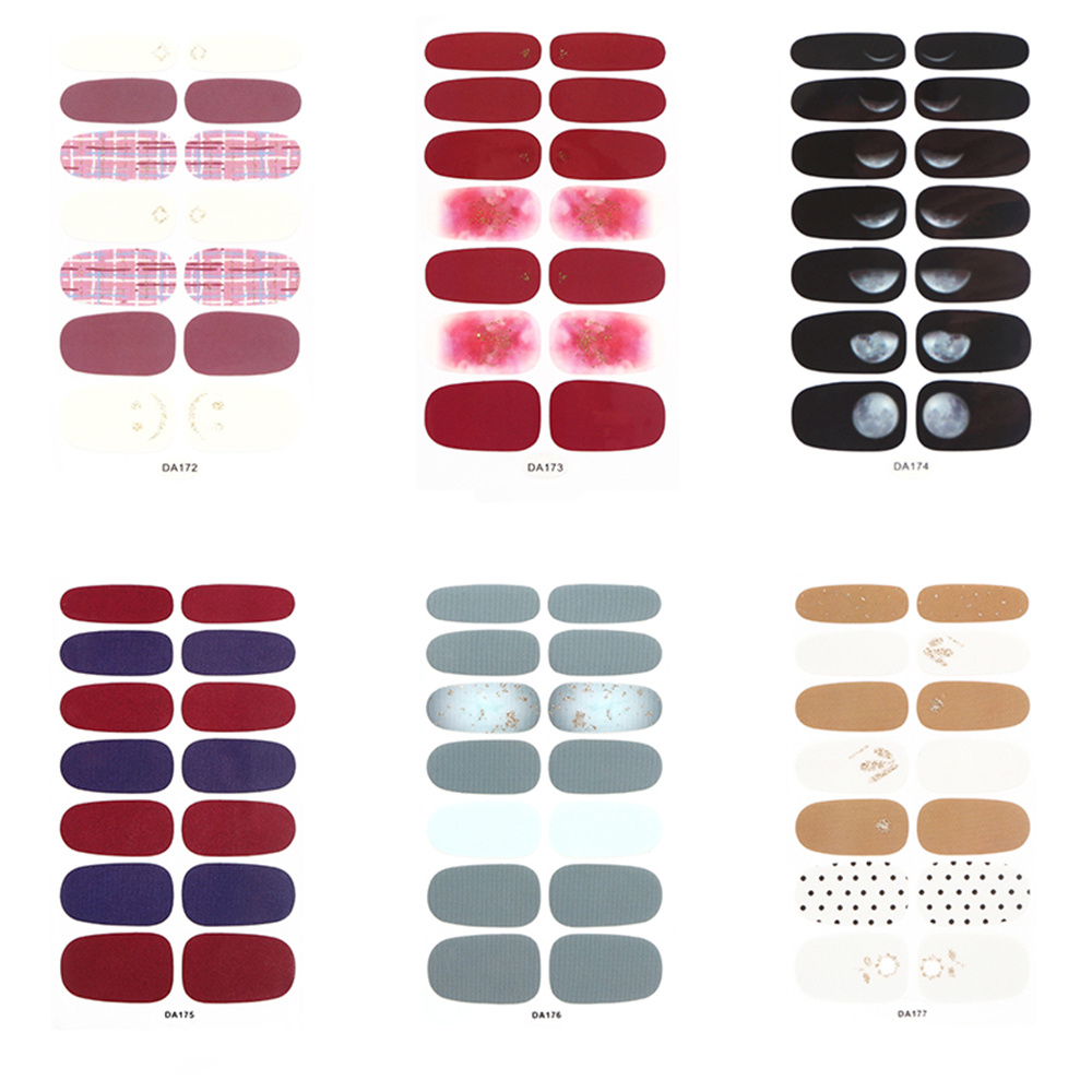 Glitter Stripe Nail Polish Stickers Self adhesive Nail Temu