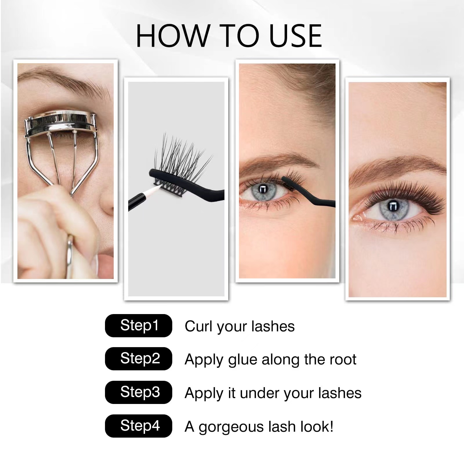 10mm Diy Extension Wisps At Home Lash Extension Kit Individual Eyelash Clusters Formaldehyde