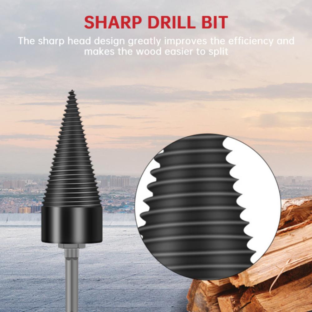 Firewood Splitter Drill Bit Round/hex/triangle Shank Wood Temu Australia