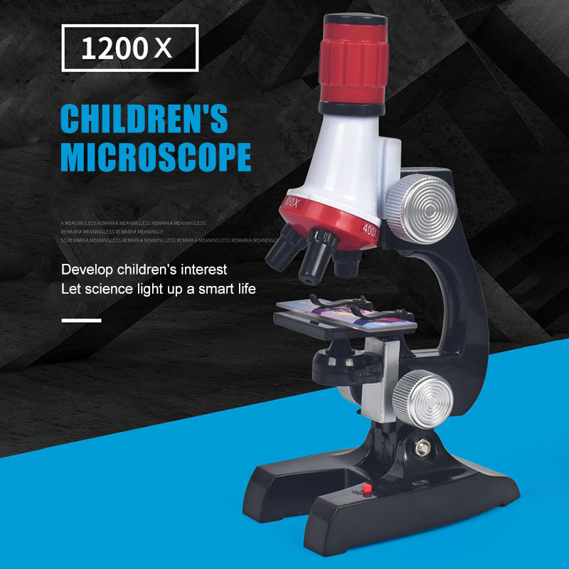 Kit Microscopio Niños Laboratorio Ciencias Led 100 1200x - Temu