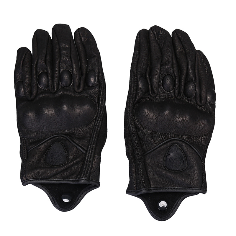 Guantes de cuero para Motocross para hombre, manoplas impermeables