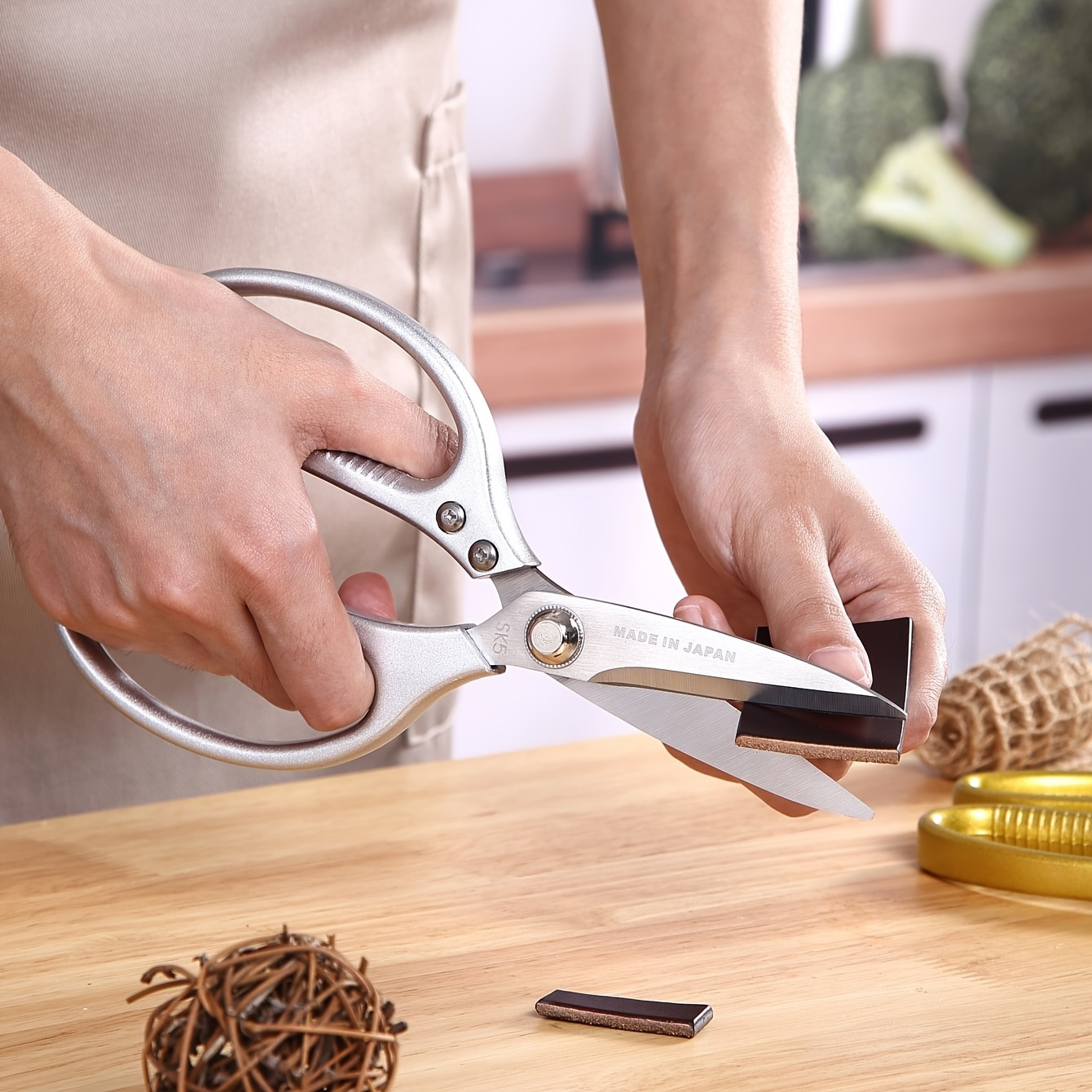 Kitchen Scissors, Stainless Steel Multifunctional Food Shears