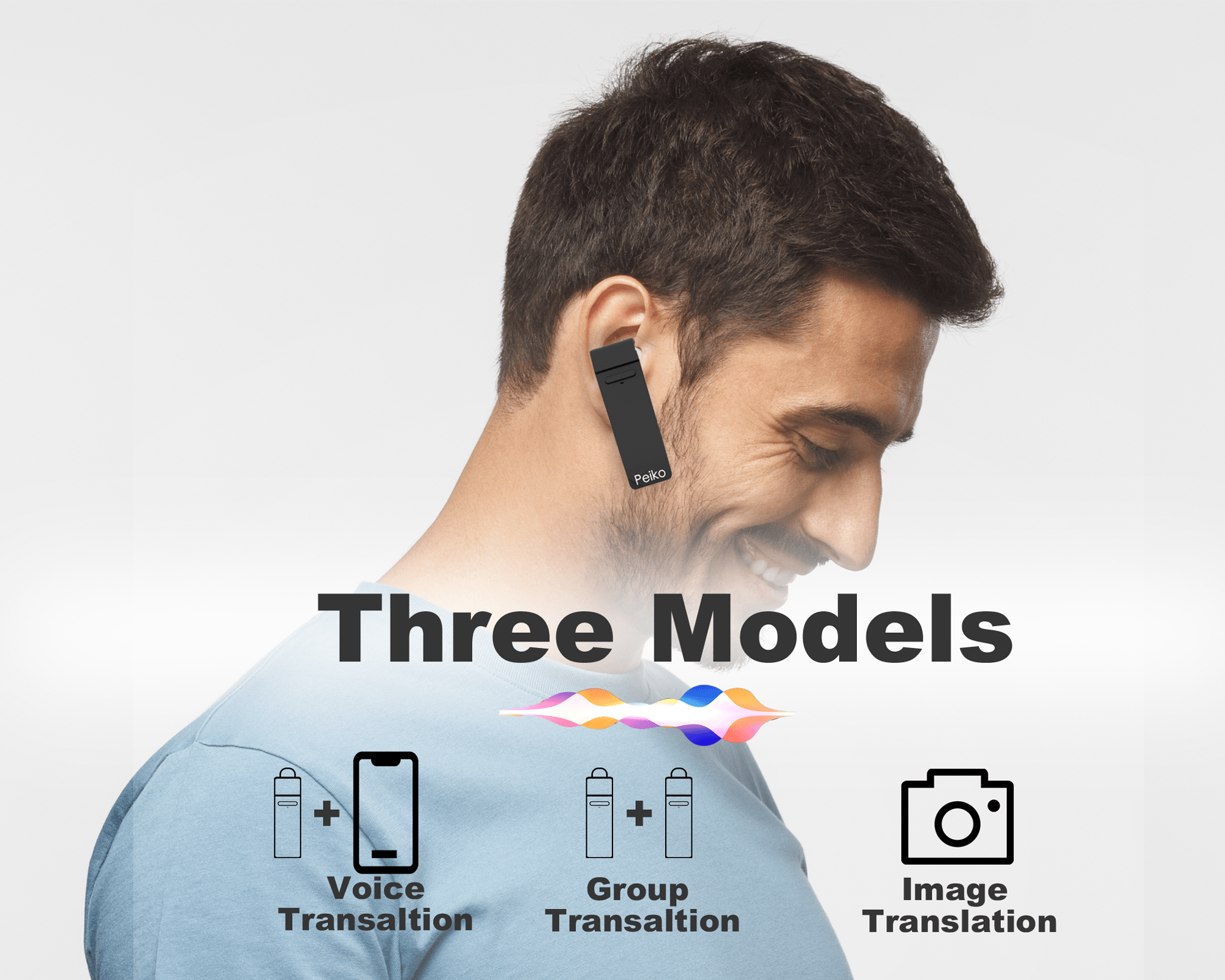 Auriculares traductores compatibles con 127 idiomas auriculares de  traducción traducción en tiempo Real de alta precisión cómodos para música  ANGGREK