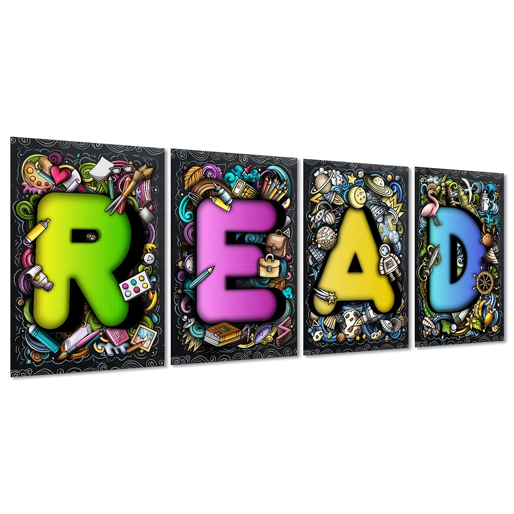 1pc Read Classroom Motivational Decoration Inspirational Banner For ...