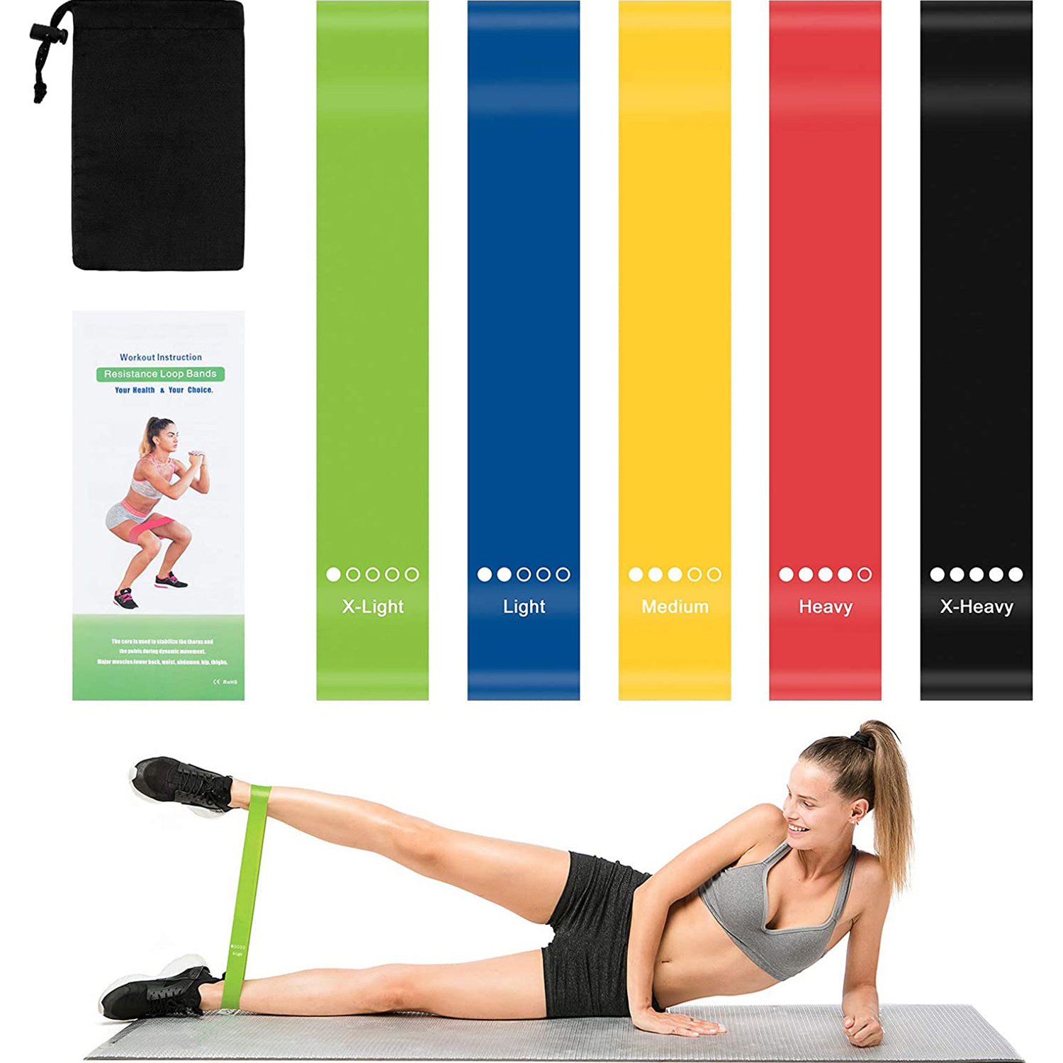 Oribox Resistance Loop Exercise Bands Arm Leg Stretching Temu