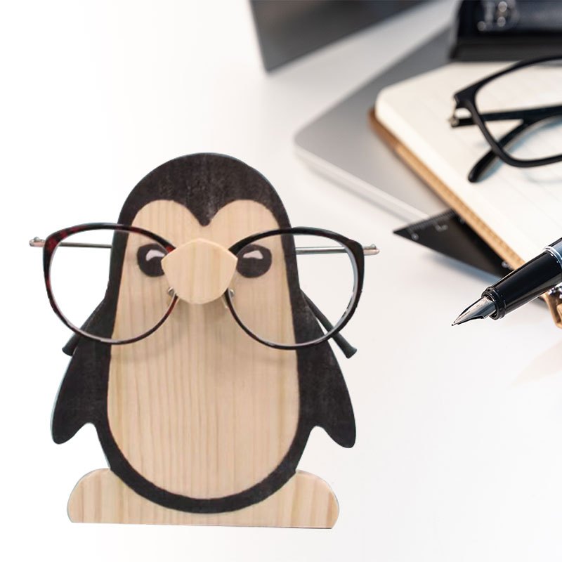 Cute Wooden Eyeglass Holder Adorable Animal Glasses Stand Temu