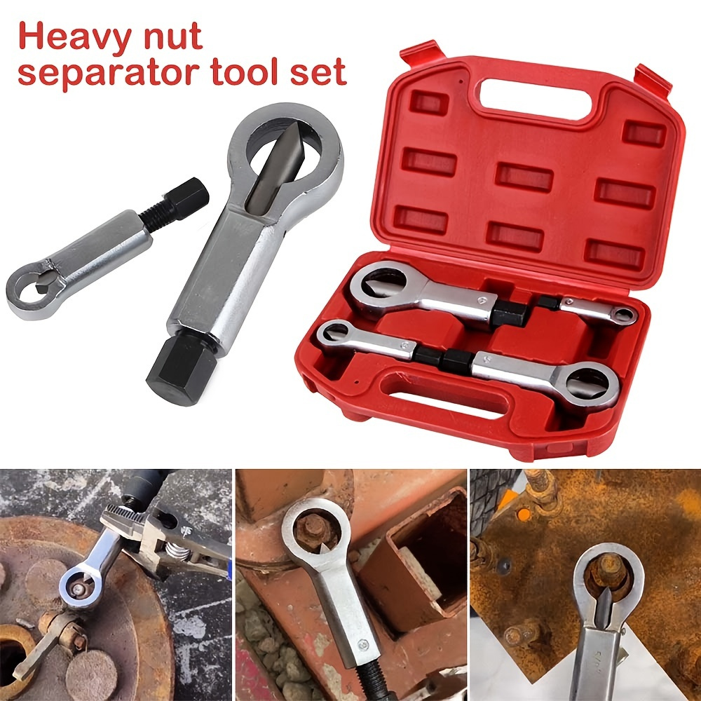Metal Nut Splitter Tool Heavy Duty, Rusty Nut Separator For Removing Broken  And Damaged Nuts Manual Pressure Tools Temu