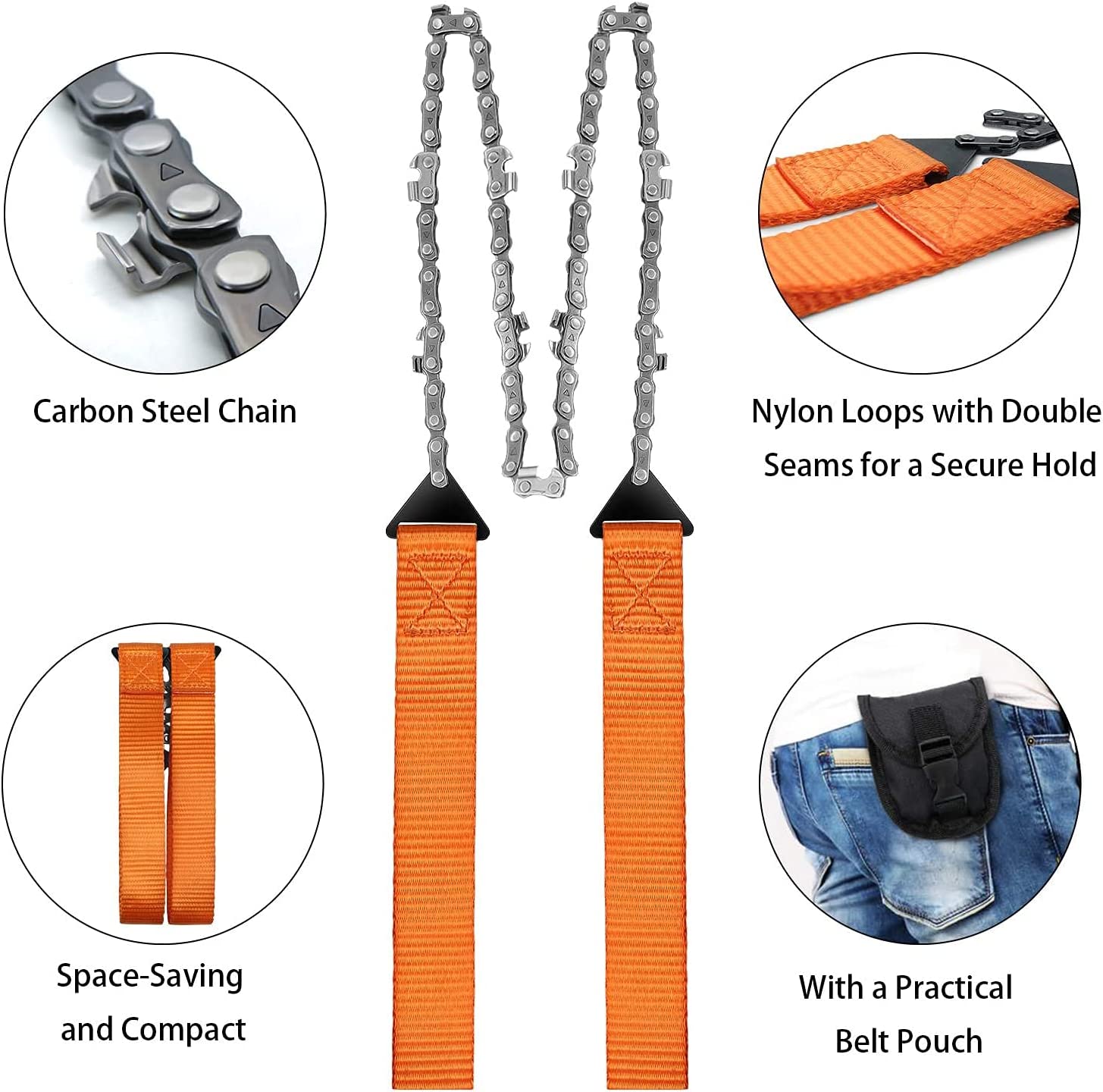 11 Tooth Portable Hand Zipper Saw Outdoor Chain Wire Saw Temu