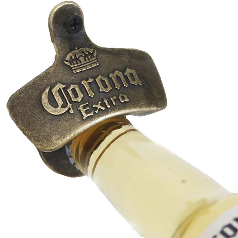vintage beer opener, KAPLET,,flat metal,,large opening for bottle top