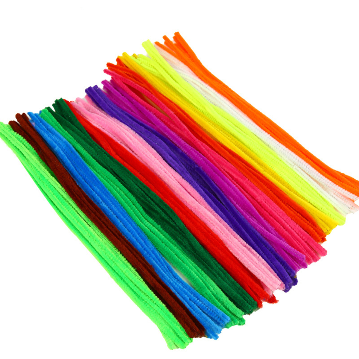 100pcs Multicolor Pipe Cleaner Christmas, Pipe Cleaners, 0.23x12