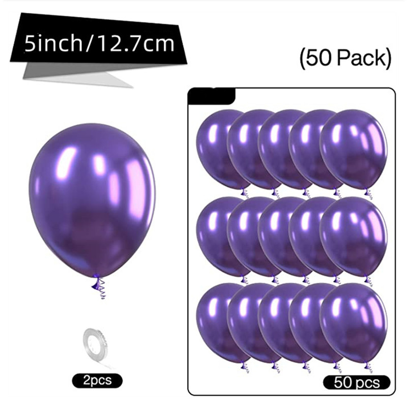 50 palloncini metallici da 12 7 cm/5'' e 2 rotoli di nastro - Temu  Switzerland