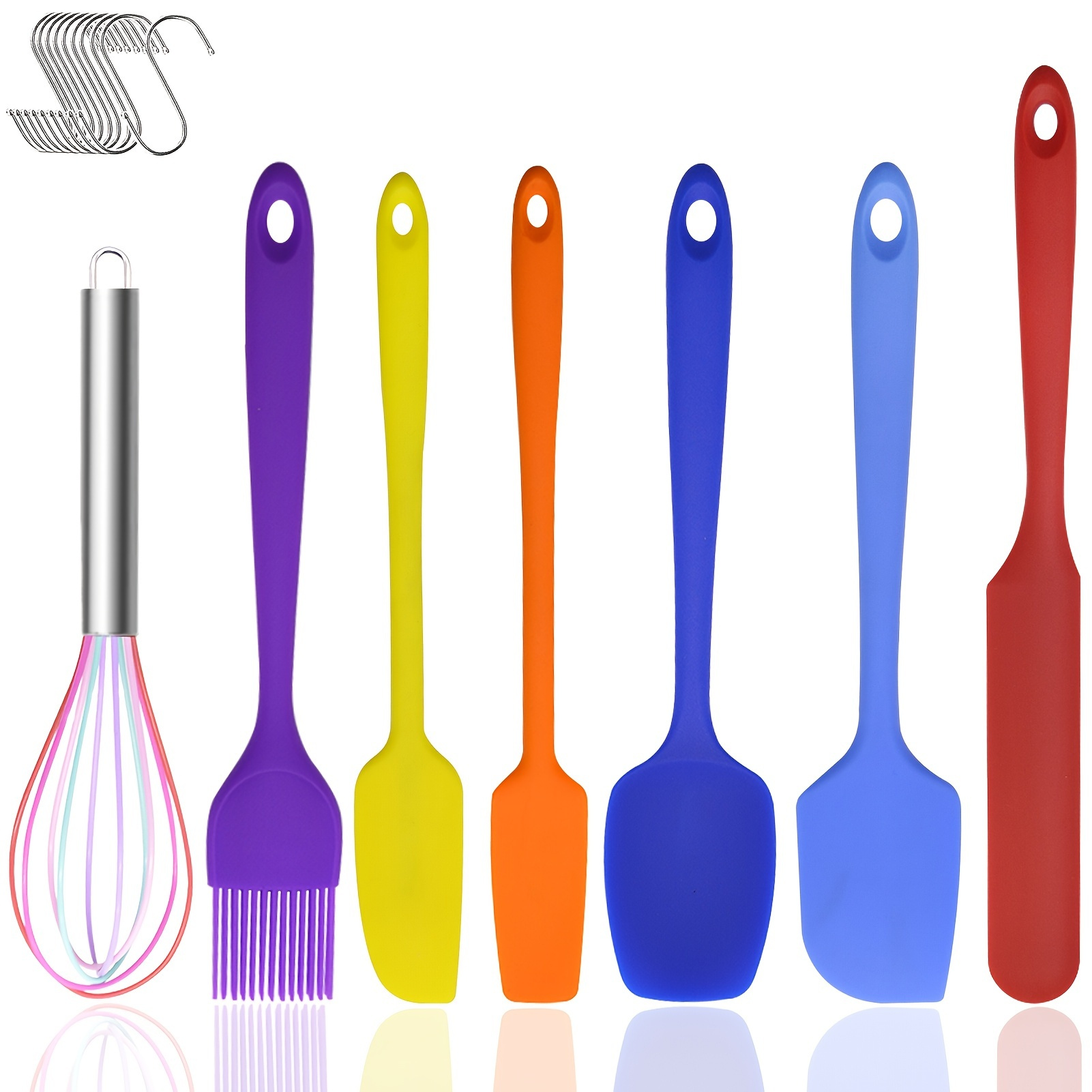 Silicone Spatula - 500f Heat Resistant Seamless Rubber Spatulas With  Stainless Steel Core Kitchen Utensils Non-stick For Cooking, Baking And  Mixing, S