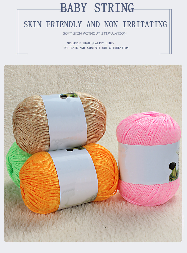 DIY Hand Knitting Fur Yarn Warm Craft Handmade Baby Yarn Super