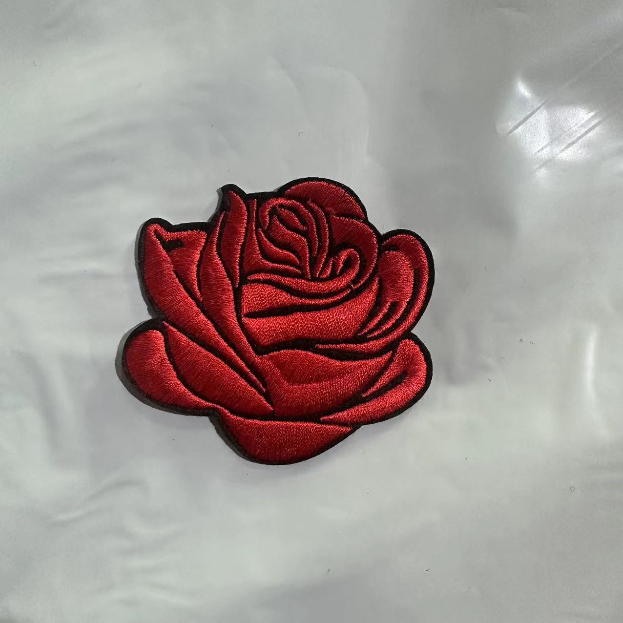 Rose Patch Iron on or Sew on - Flower Patch - Embroidery - Aesthetic Patch
