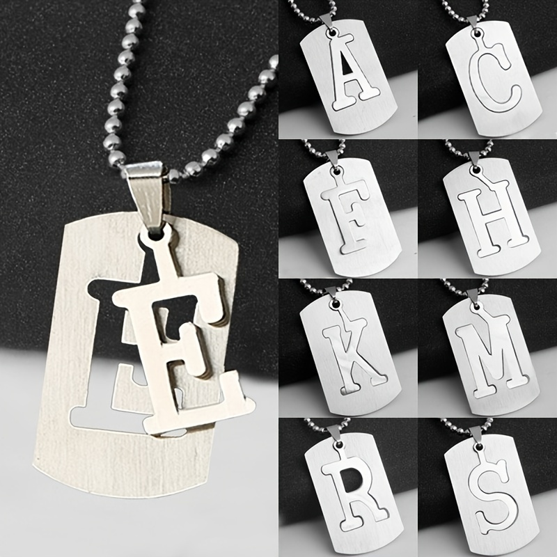 1 pc Fashion everything with 26 letter pendant fishing line necklace
