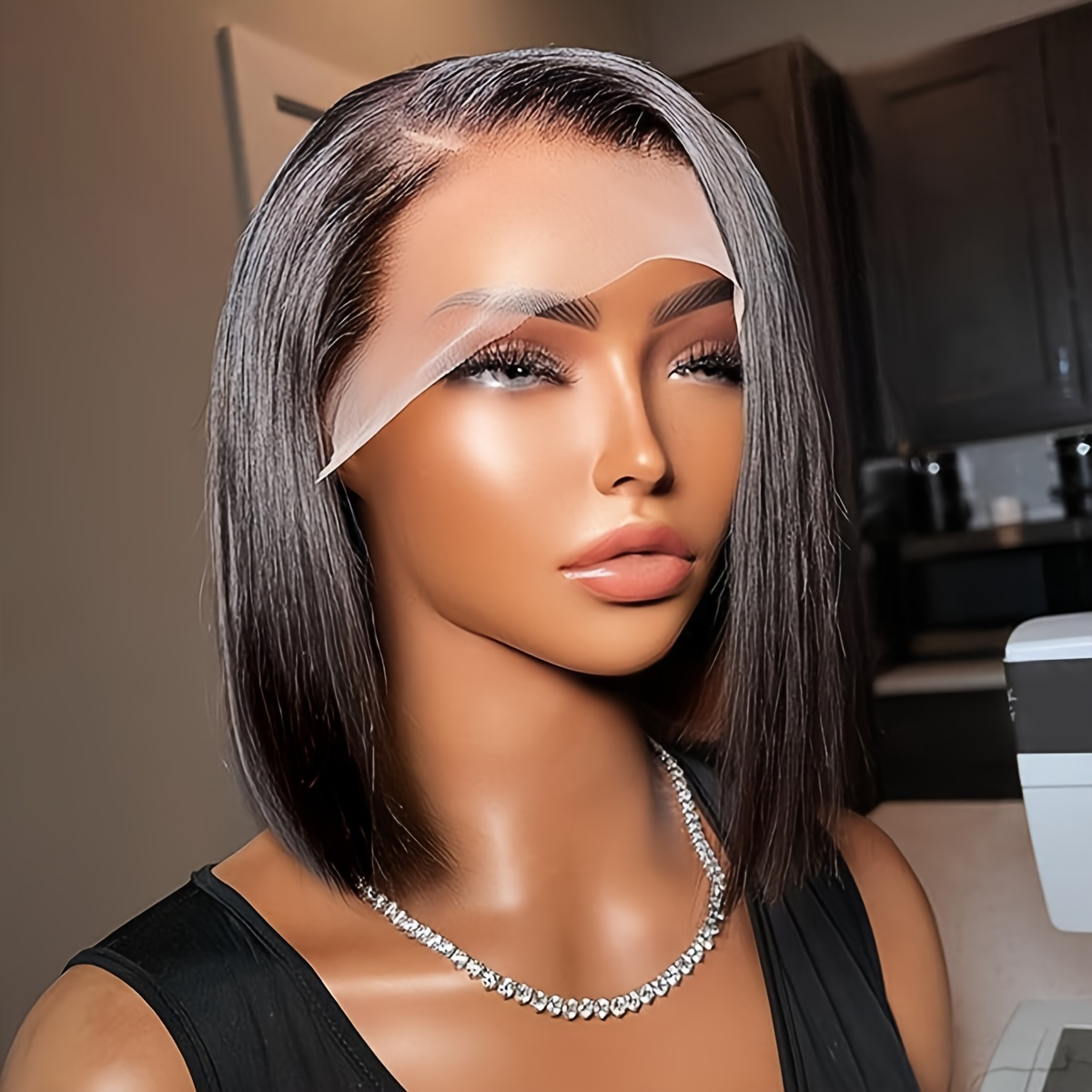 Lace Front Wigs Human Hair Wig Bob Straight Front Lace Wig Human Hair Wigs Pre Plucked Remy