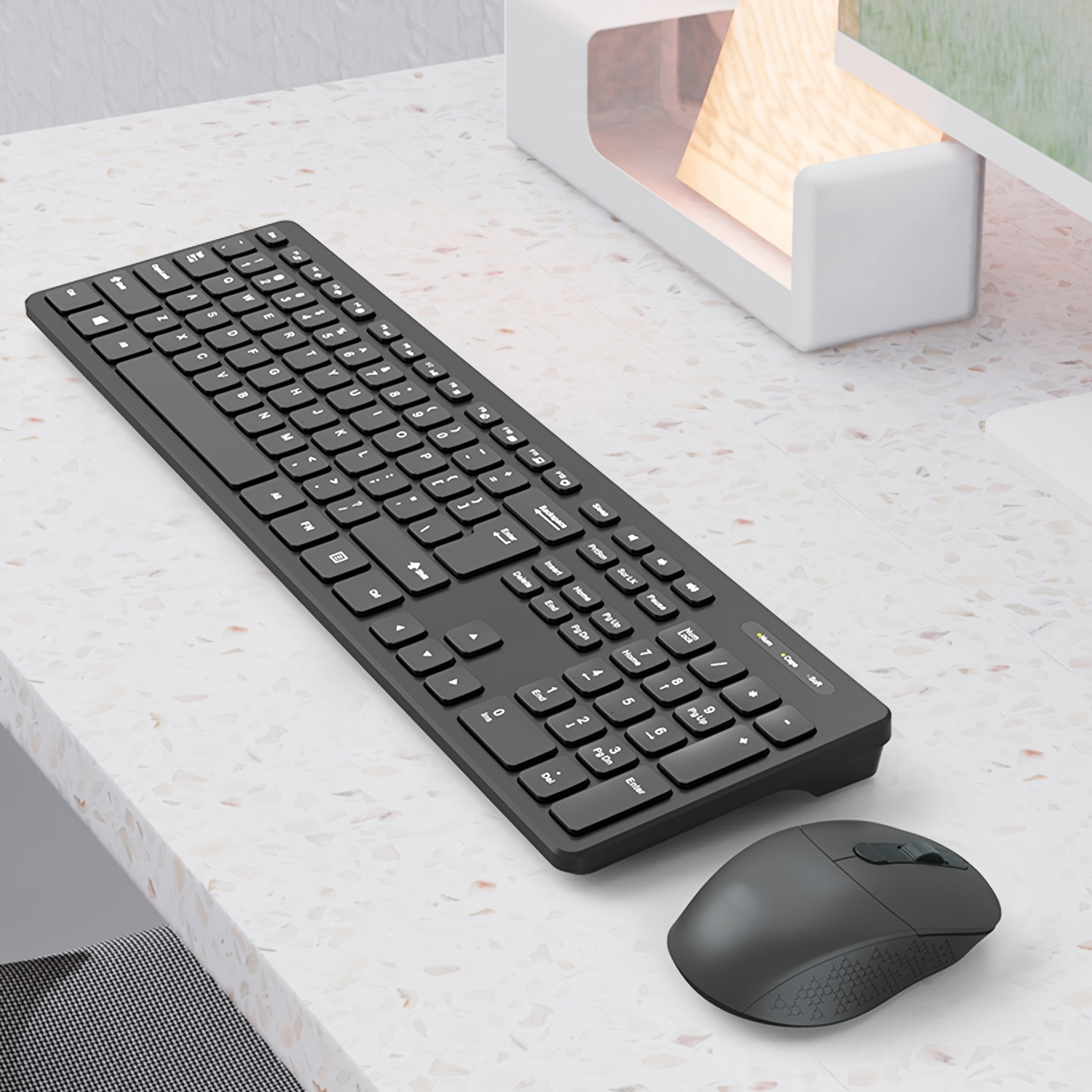 Wireless Keyboard And Mouse Combo 104 Keys Full Sized 2 4 Ghz Usb ...