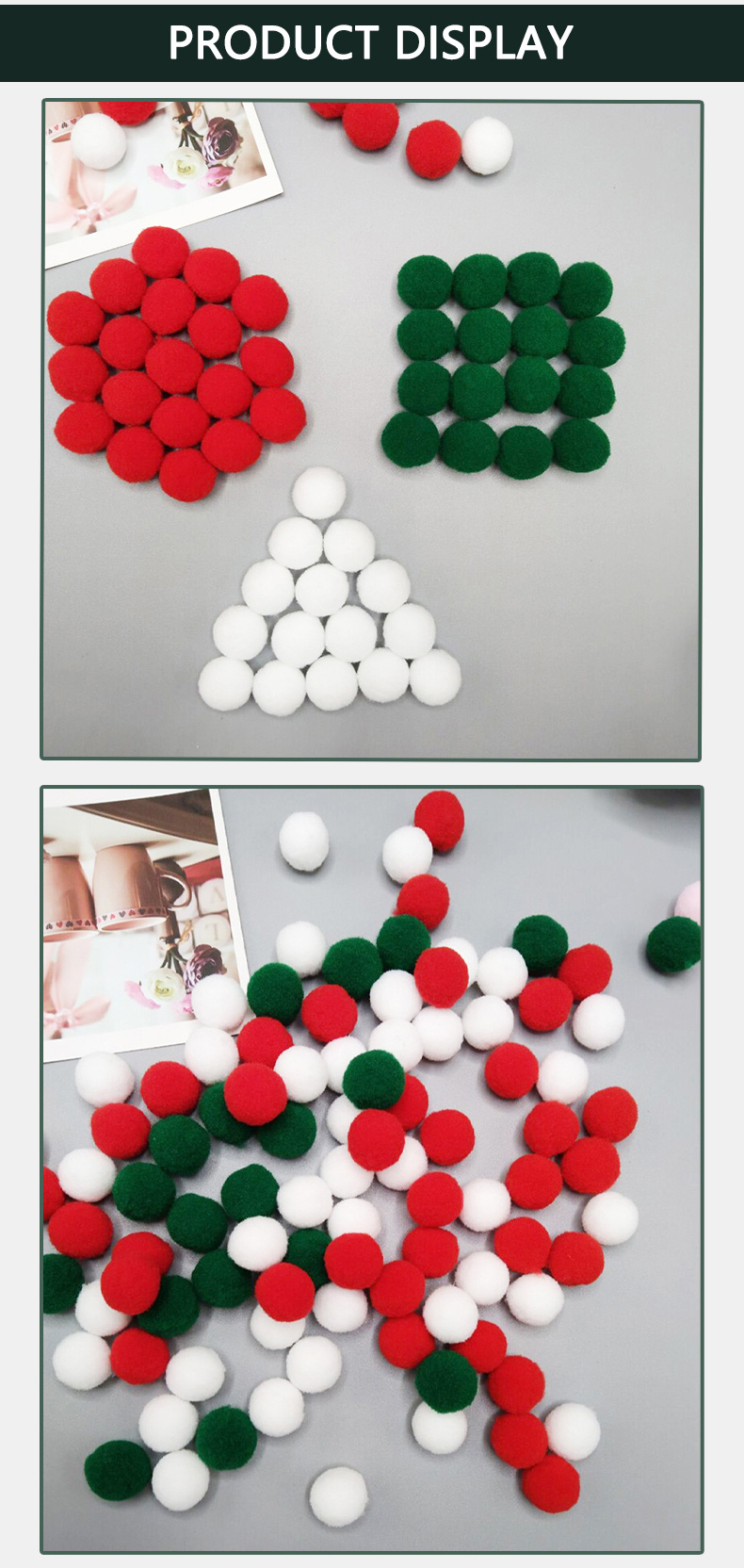 Caja Regalo Navidad Con Pom Poms, Proyecto