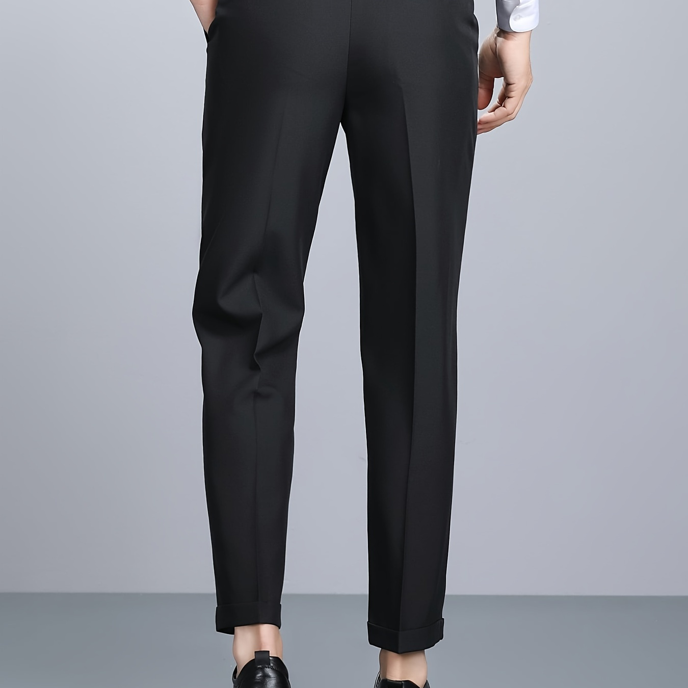 Men's Black Classic Straight Slim Fit Suit Pants | Don't Miss These ...