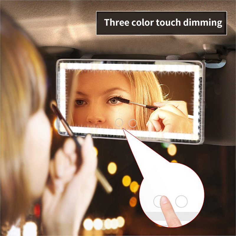 FAVOMOTO Make-up-Spiegel für Auto-Sonnenblende, klare und bruchsichere  Auto-Sonnenblende, Make-up-Spiegel für Frauen