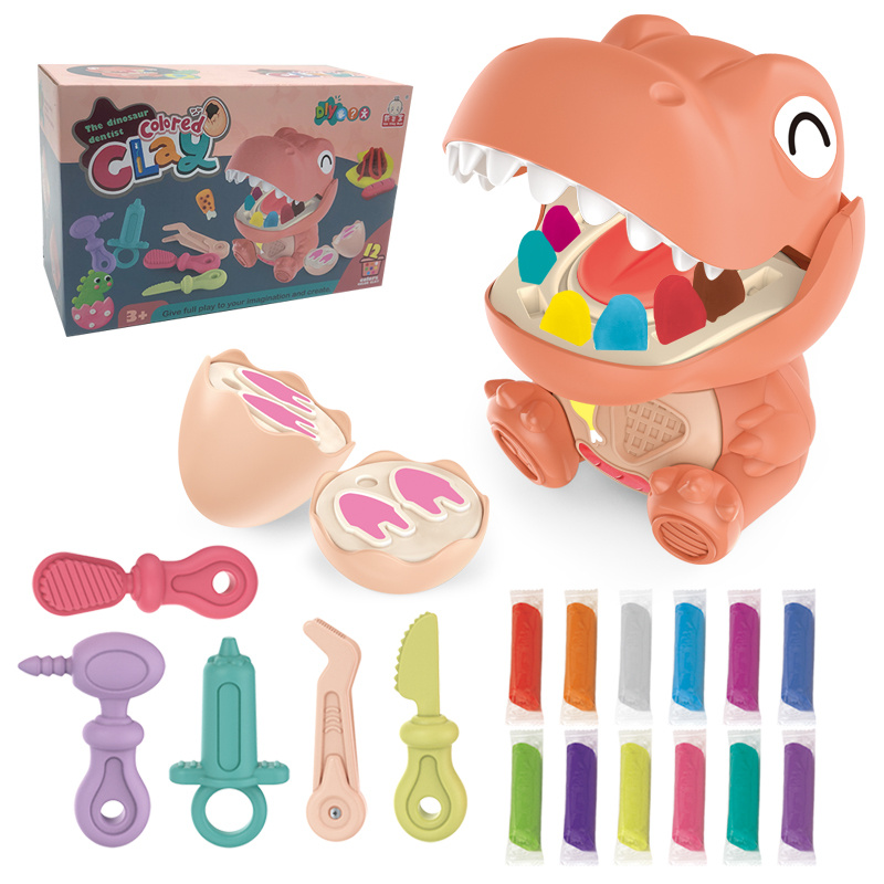 Colorbaby Playgo-set plastilina dinosaurios +3 años 