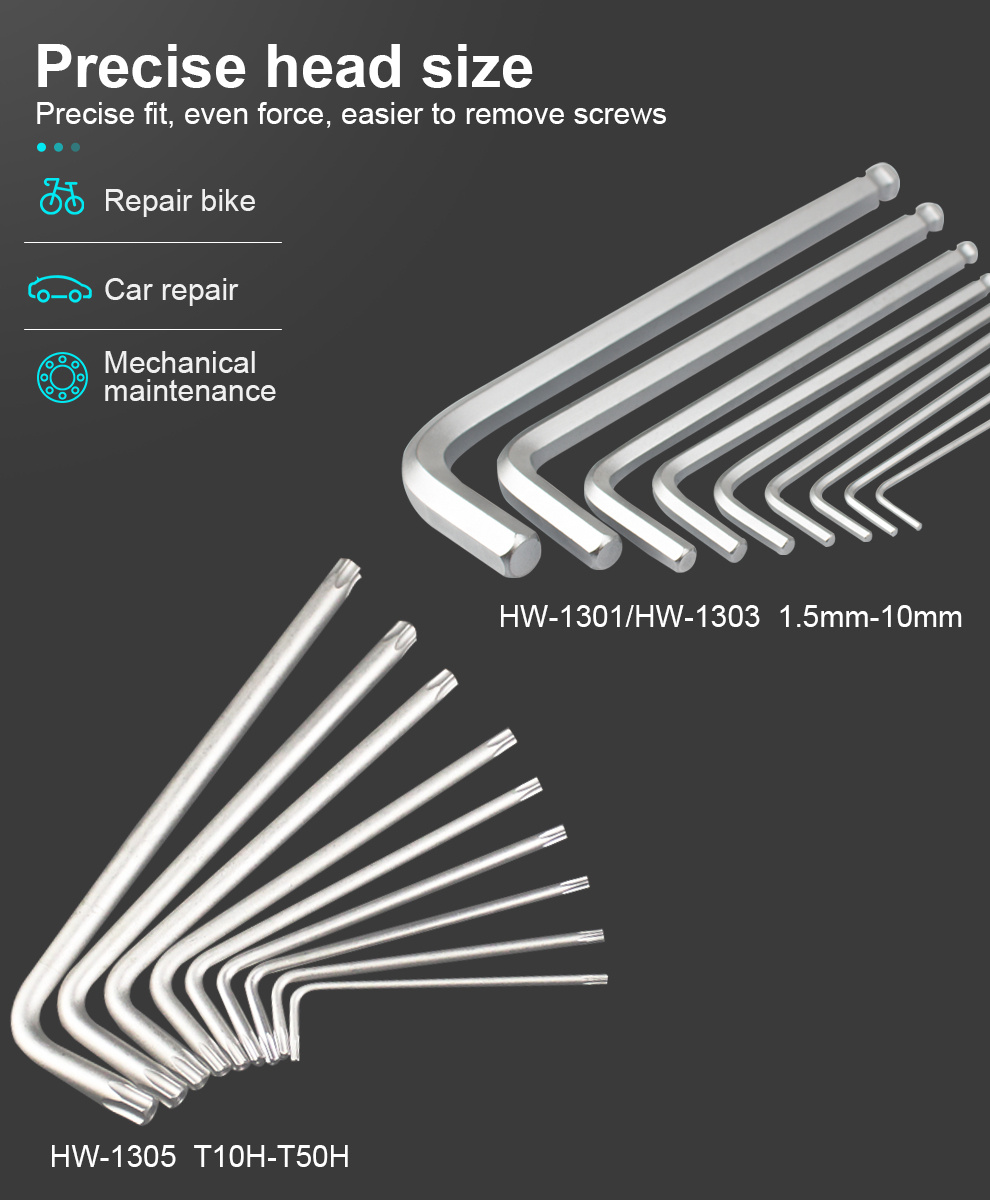 Allen Key Metric 1.5mm-22mm CRV Ball End Long L-Shape Hexagon Hex Keys  Wrench