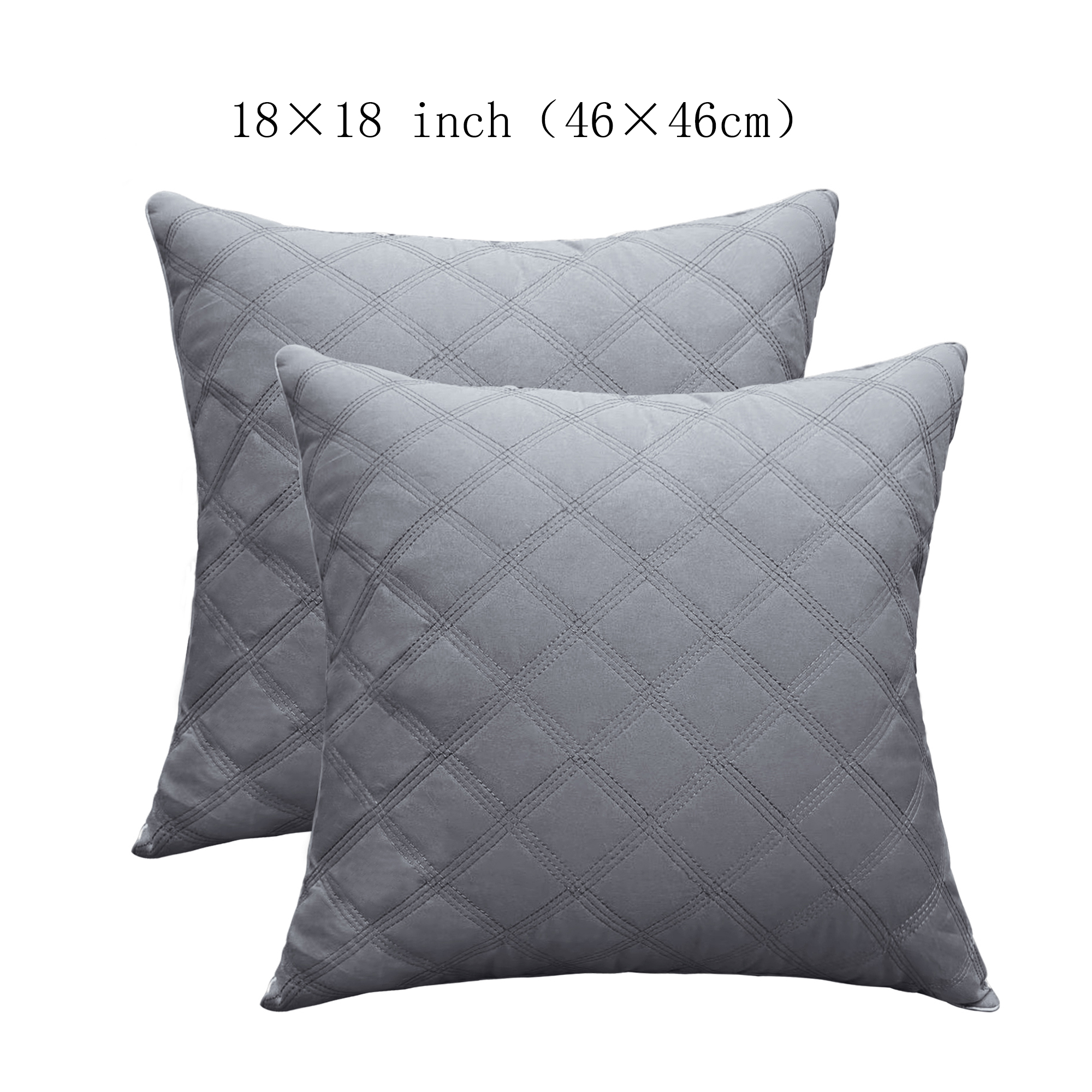 2pcs/set Throw Pillow Inserts Quilted, Throw Pillows Hypoallergenic - Bedding  Square Pillows Luxury Decorative for Couch Bed Office Hotel