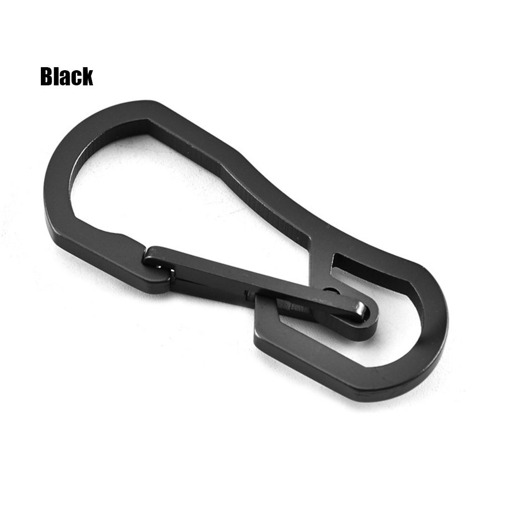 Alloy Titanium Carabiner Keychain Hook Clip Outdoor Camping Hiking