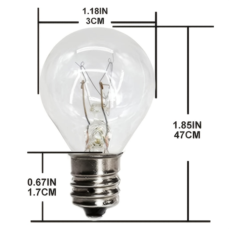 2/6/25pcs Ampoule De Veilleuse E12 Ampoule LED C7 Ambre - Temu Canada