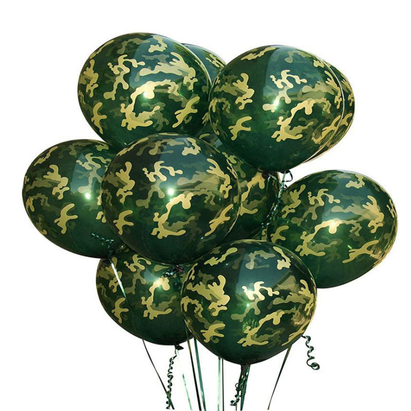  Navy Marines Military Blue Camouflage 20 Count Party Balloon  Pack - Large 12 Latex Balloons : Toys & Games