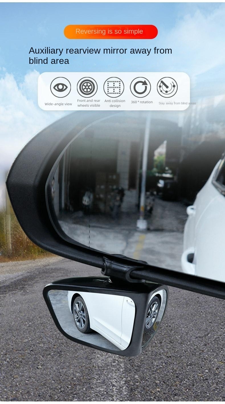 360 degree Wide angle Automobile Rearview Mirror Eliminate - Temu