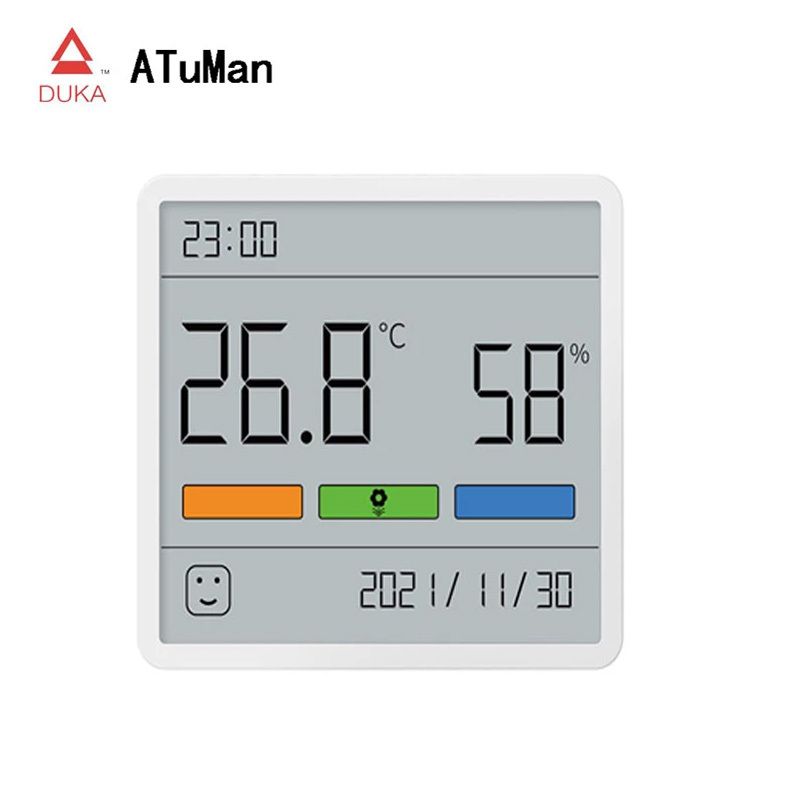 Miiiw Mute Temperature And Humidity Clock Home Indoor High
