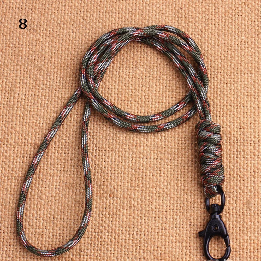 Versatile Paracord Lanyard With Whistle Card Holder And - Temu