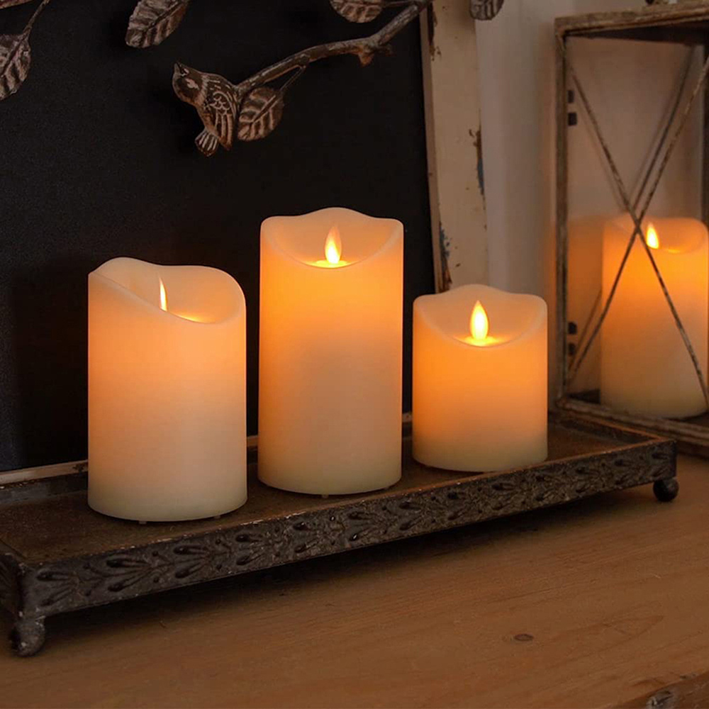 Red And White Candles Household Power Outage Smokeless - Temu Germany