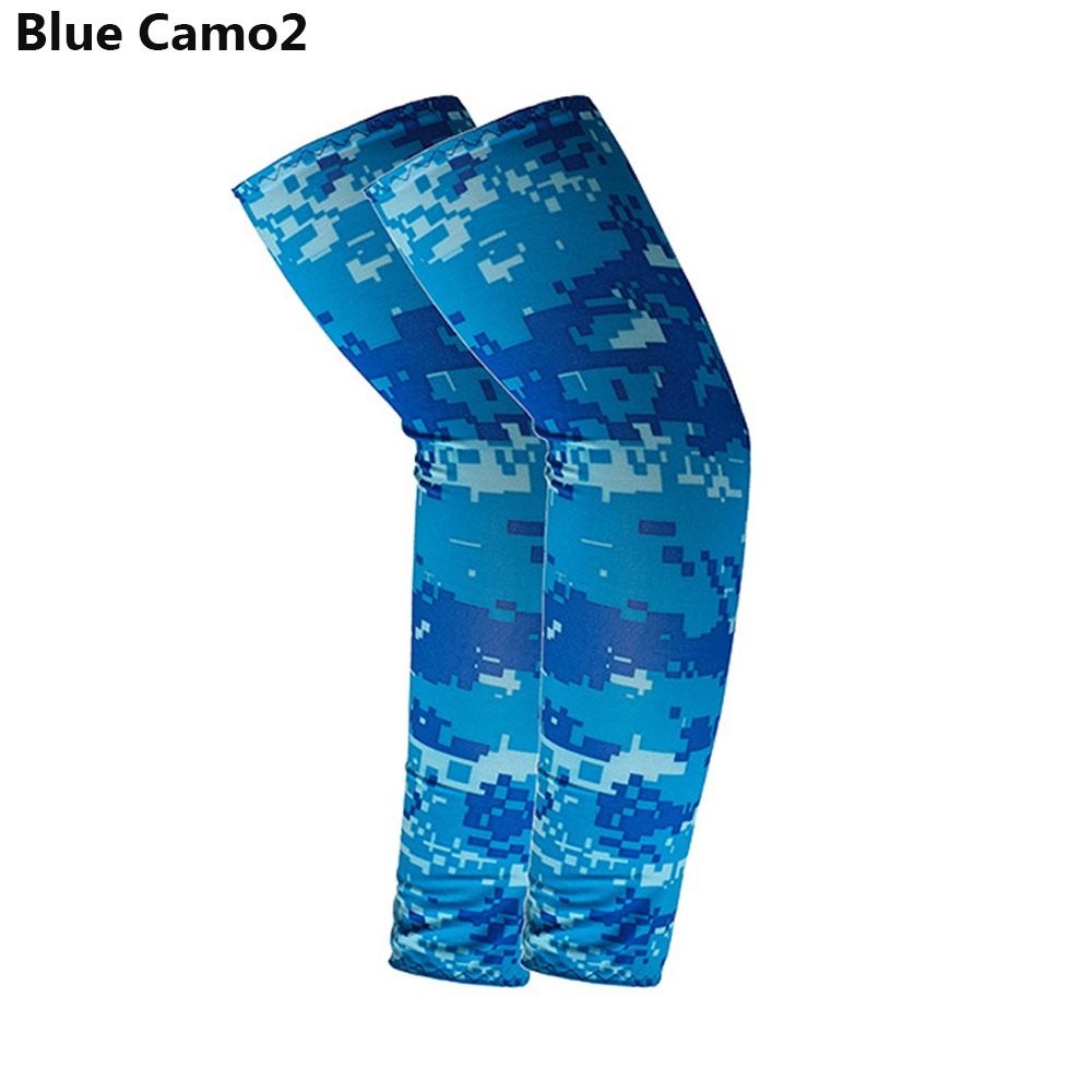 Mangas Para Brazos Para El Sol Sleeves Lightweight Sunscreen Enlarged  Multiple Colors Elastic Cool Sleeves Different Patterns Camouflage Sky Blue  