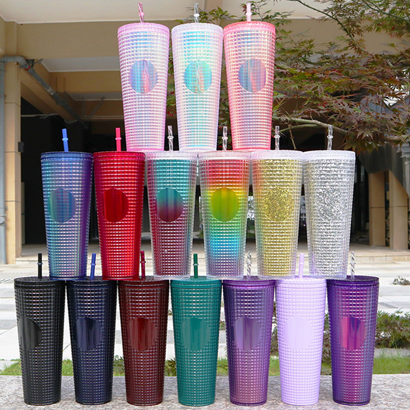 2022 New Corn Grid Tumbler Patented BPA Free 24 Oz 30oz Double Wall  Customized Plastic Studded Cup Shinny Studded Grid Tumbler with Cheap  Factory Price - China Shaker Bottle and Protein Tritan