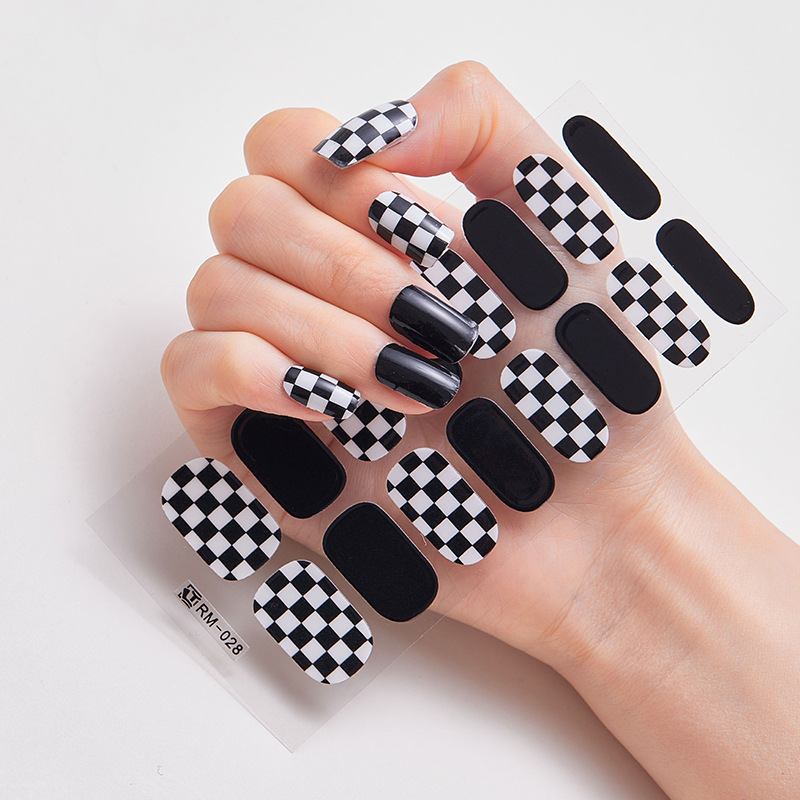 35 Checkerboard Nail Ideas You'll Want to Copy Stat