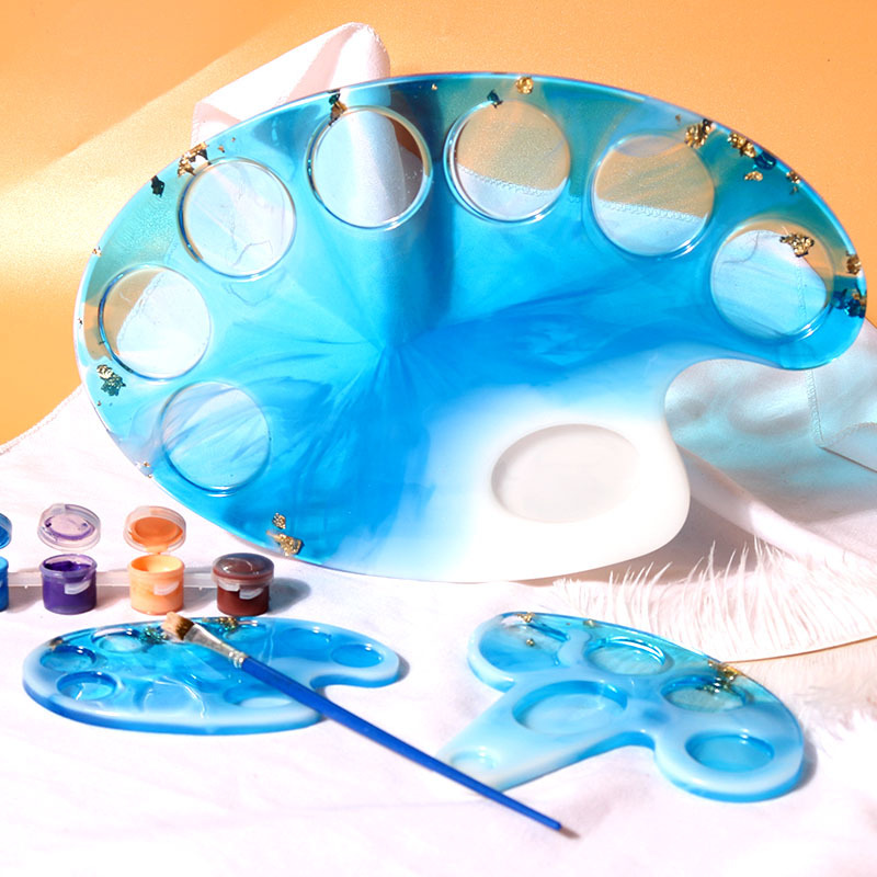 Epoxy Mold Color Palette Silicone Resin Mold Diy Epoxy Resin Temu