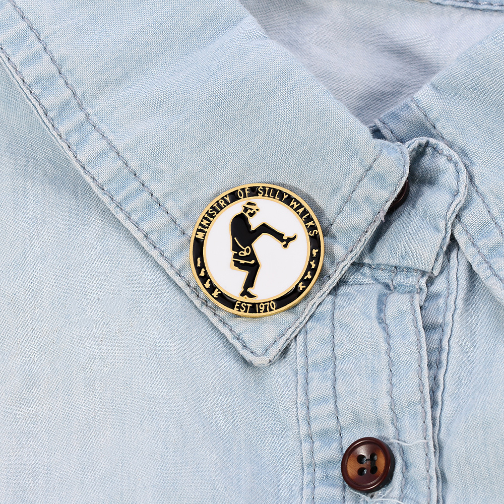 silly brooch fun quirky round alloy pin fans - Temu Canada