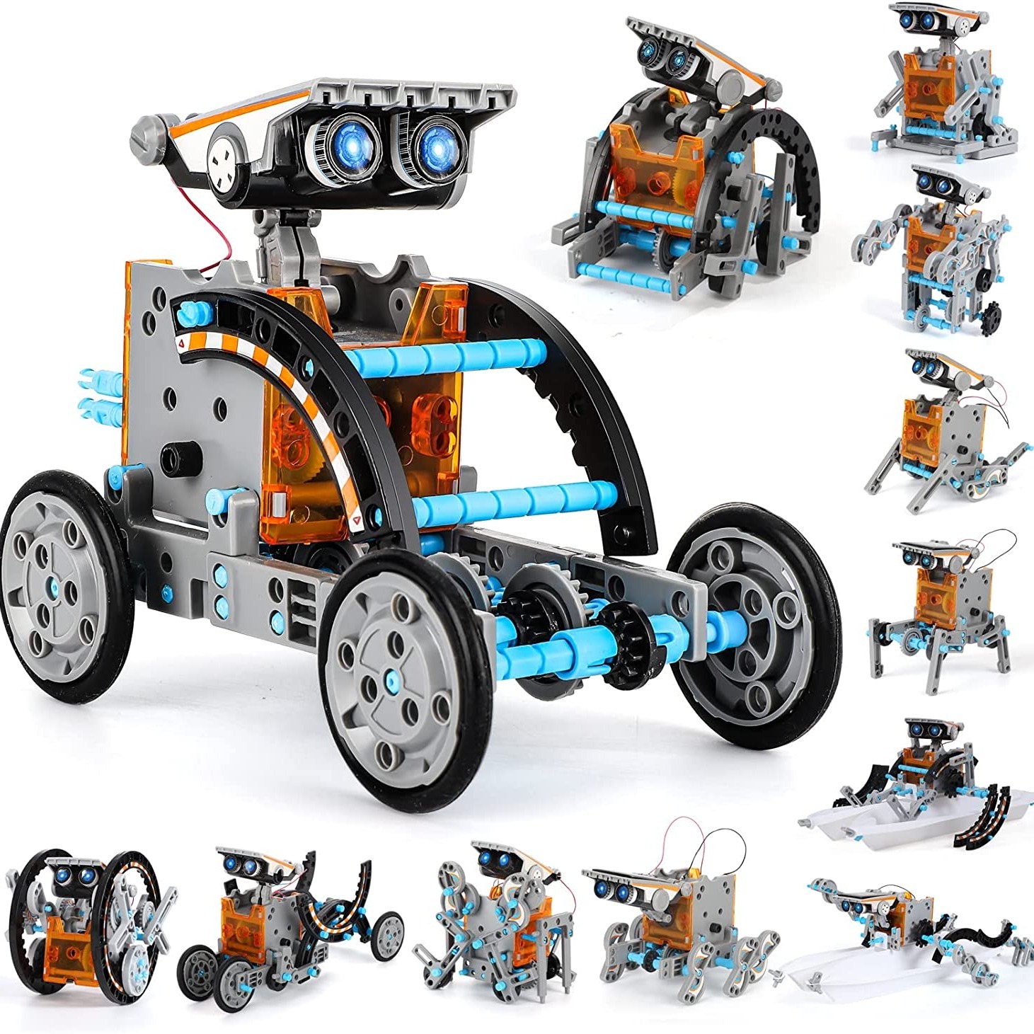 STEM Projects Toys for Kids Ages 8-12, Solar Robot Science Kits Gifts for  8-14 Year Old Teen Boys Girls, 120Pcs Building Experiments for Teenage Ages