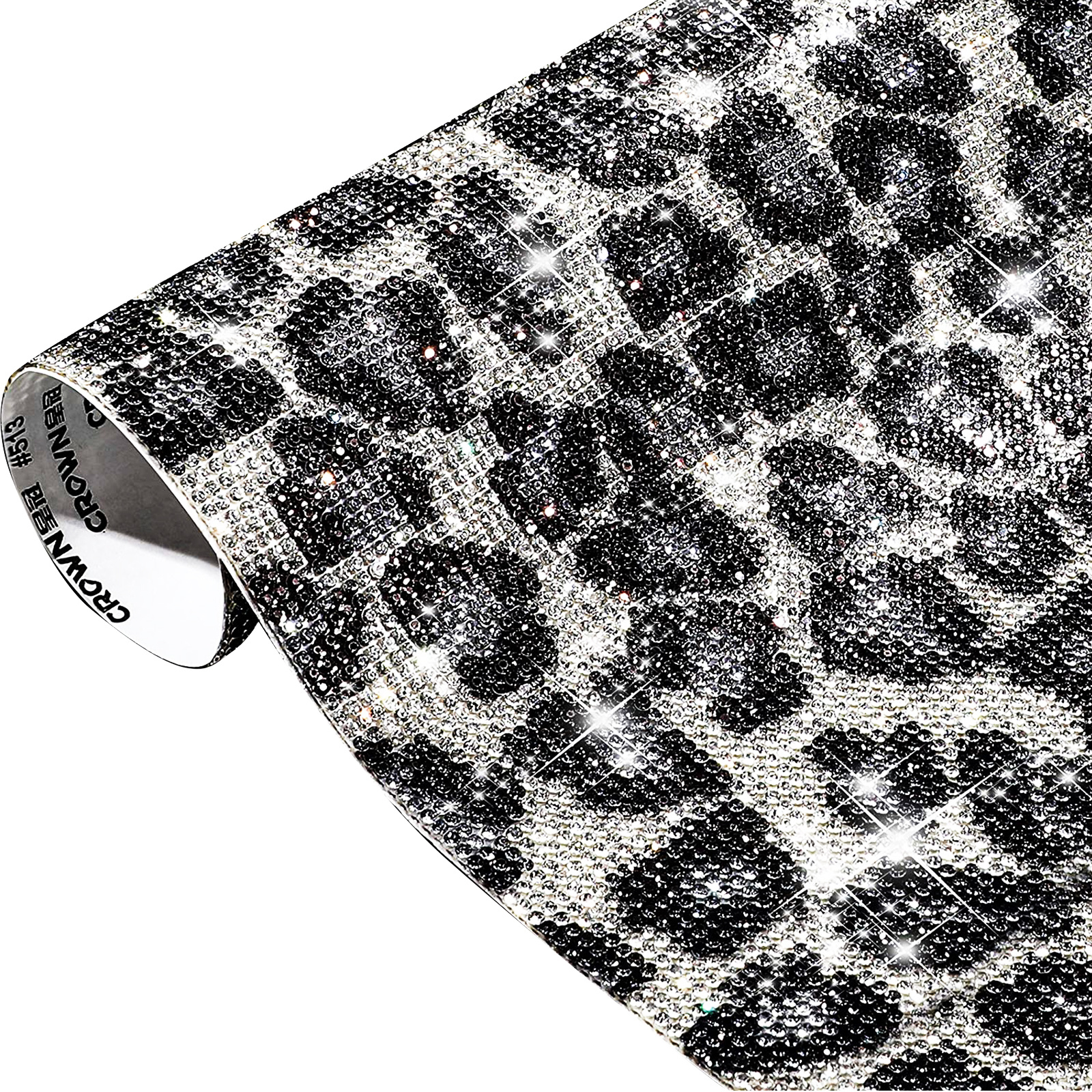 Leopard Print Rhinestone Patch