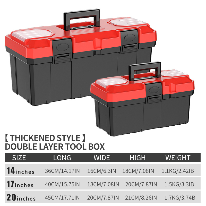 Multi Purpose Plastic Tool Box 430x200x180mm B-430(421.B430)_Plastic Storage  Case_Tool Organizers_S-TURBO D.I.Y. & HARDWARE