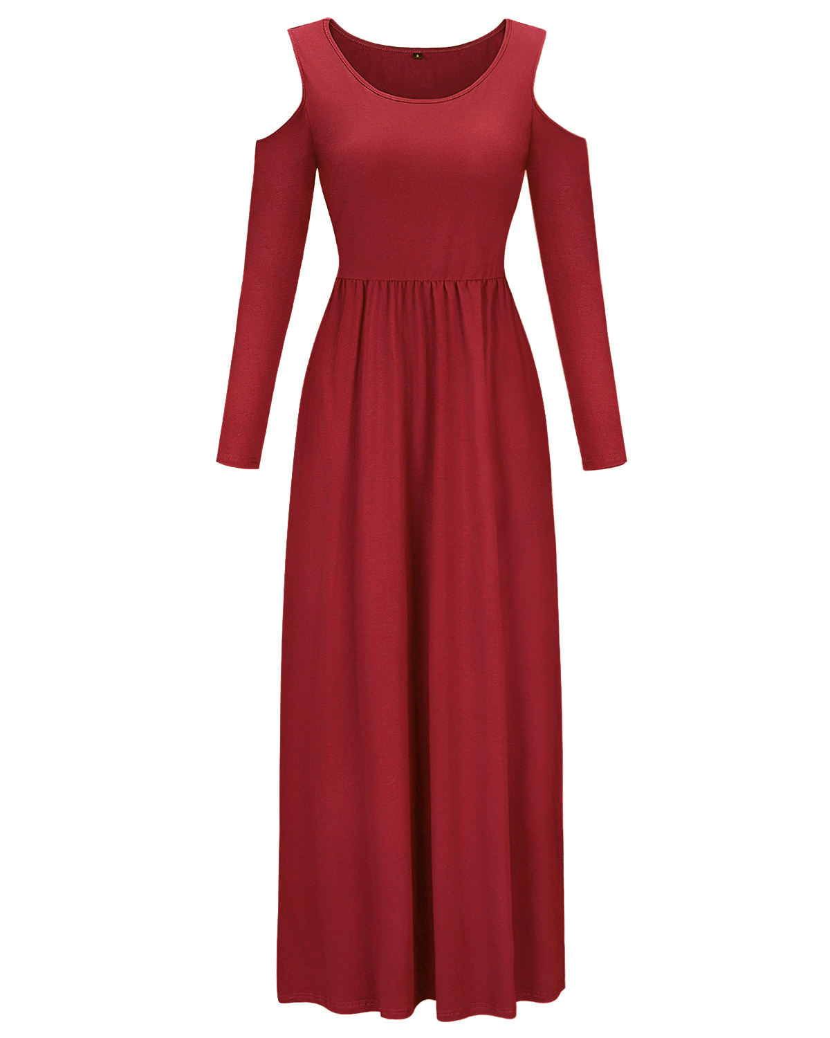 Perfashion Girls' Maxi Dress With Pockets – Long Sleeve Pleated Cotton Dress For Kids
