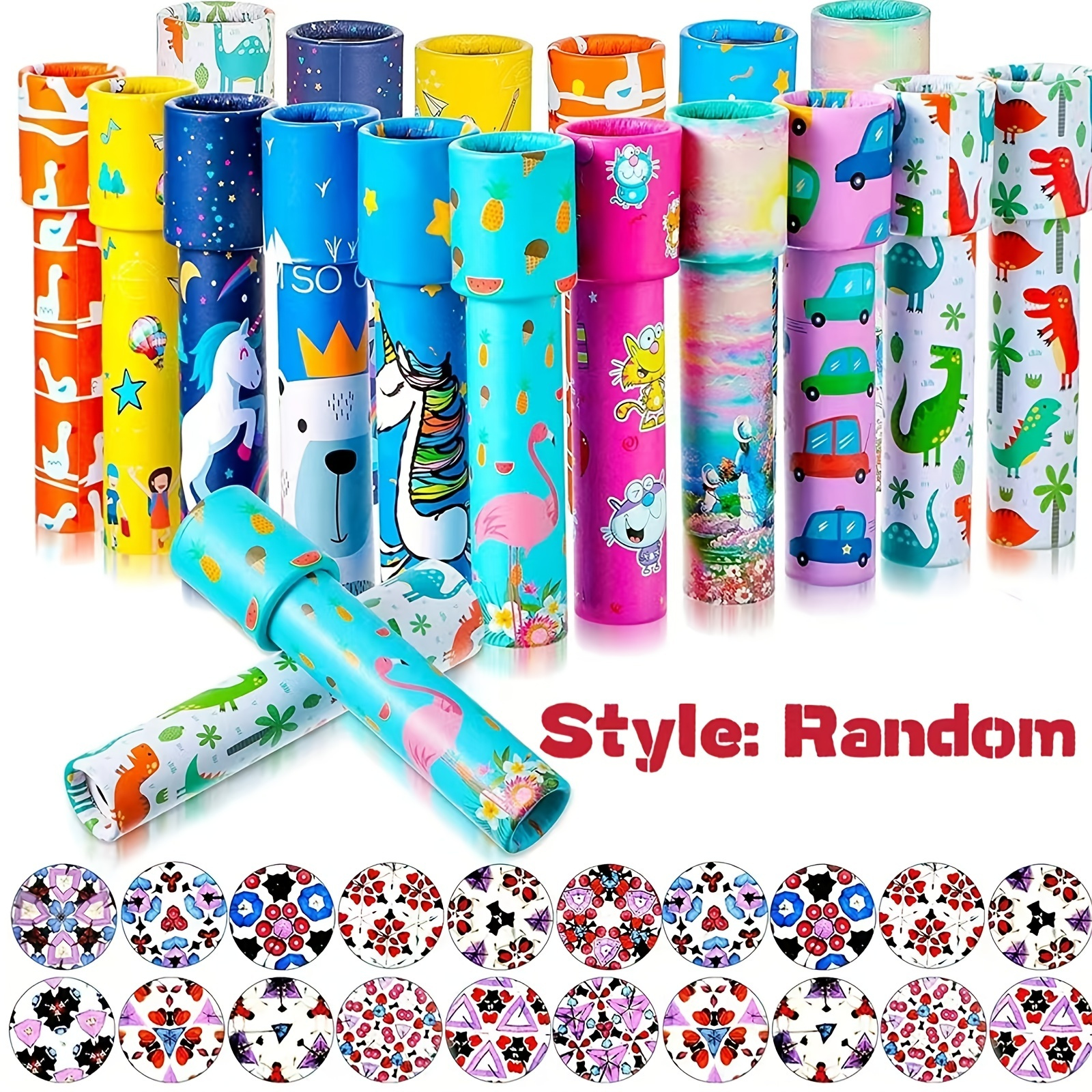 Classic Kaleidoscopes Old Fashioned Vintage Kaleidoscope Toys, Educational Toys,  Stock Stuffers Bag Fillers,  For Boys And Girls Birthday And School Carnival Prizes, Random Patterns