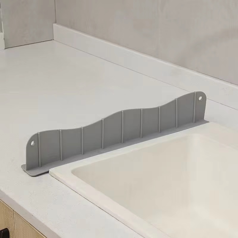 6*17inch Silicone Faucet Mat Kitchen Sink Splash Guard Faucet Slip Drain  Pad 