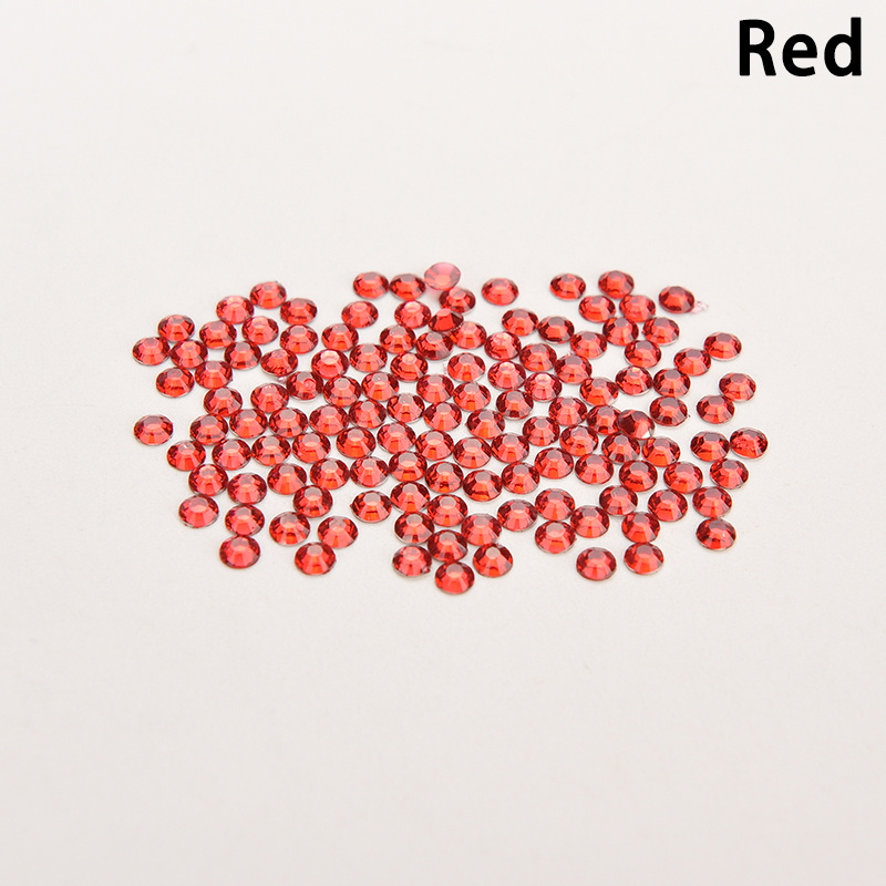 1000 Pcs Clear AB Flatback Rhinestones Round Beads For Nail Art
