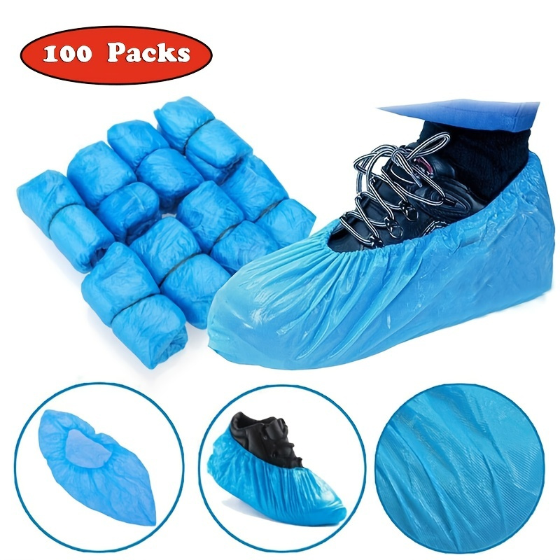 50/100pcs Durable Anti-Skid Polypropylene Is Used In The Office Disposable Shoe Cover And Work Boots Cover Indoor Carpet Protection