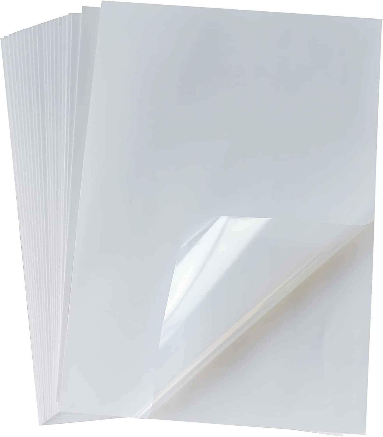 Papier Autocollant A4 en Vinyle Transparent Imprimable, Imperméable, pour  Imprimante à Jet d'Encre, Étiquette de Bricolage, 10/30/50/100 Feuilles