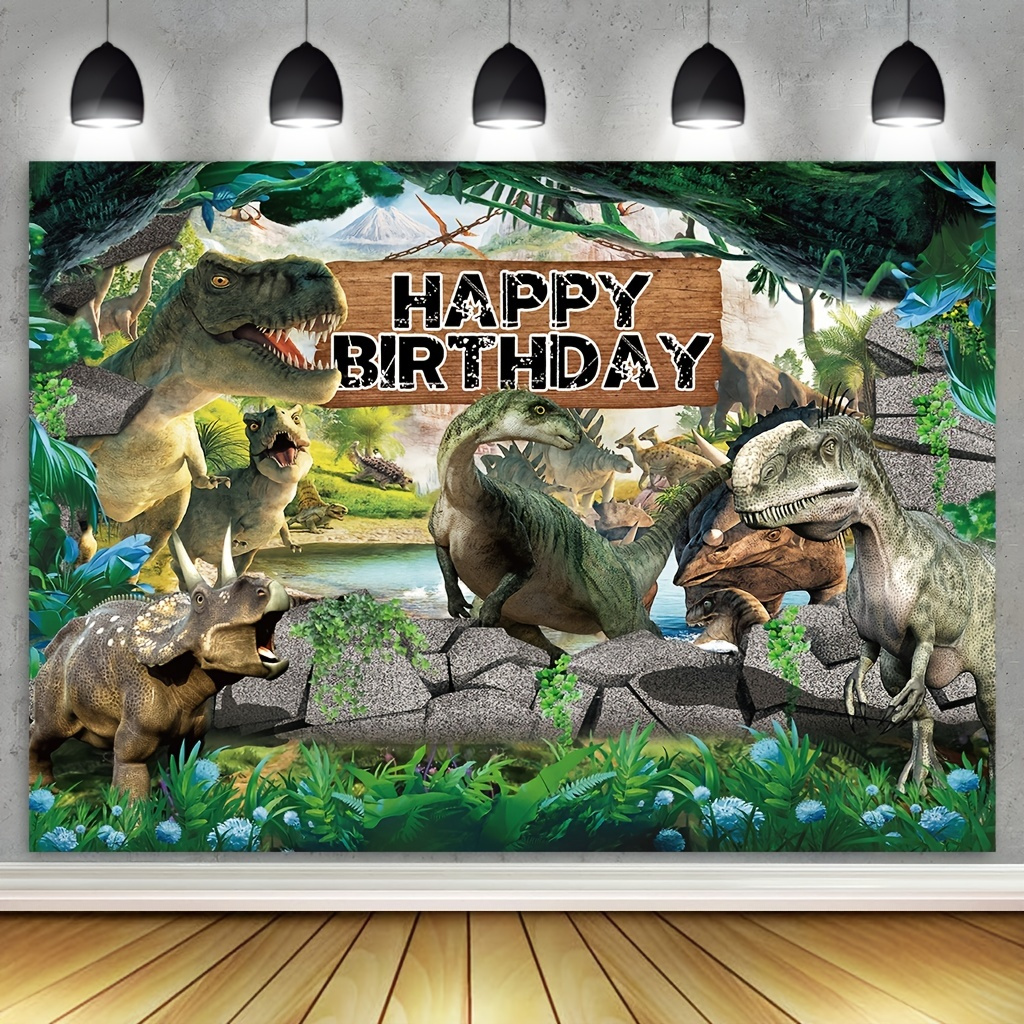 1pc, Asoonyum Dinosaur Photo Backdrop (7x5ft ), Dinosaur Park Theme ...